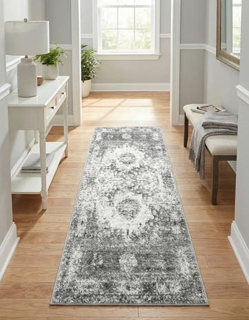 Gray Venice Runner Rug