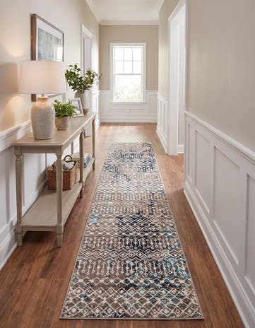3' 3 x 16' 5 Moroccan Trellis Runner Rug