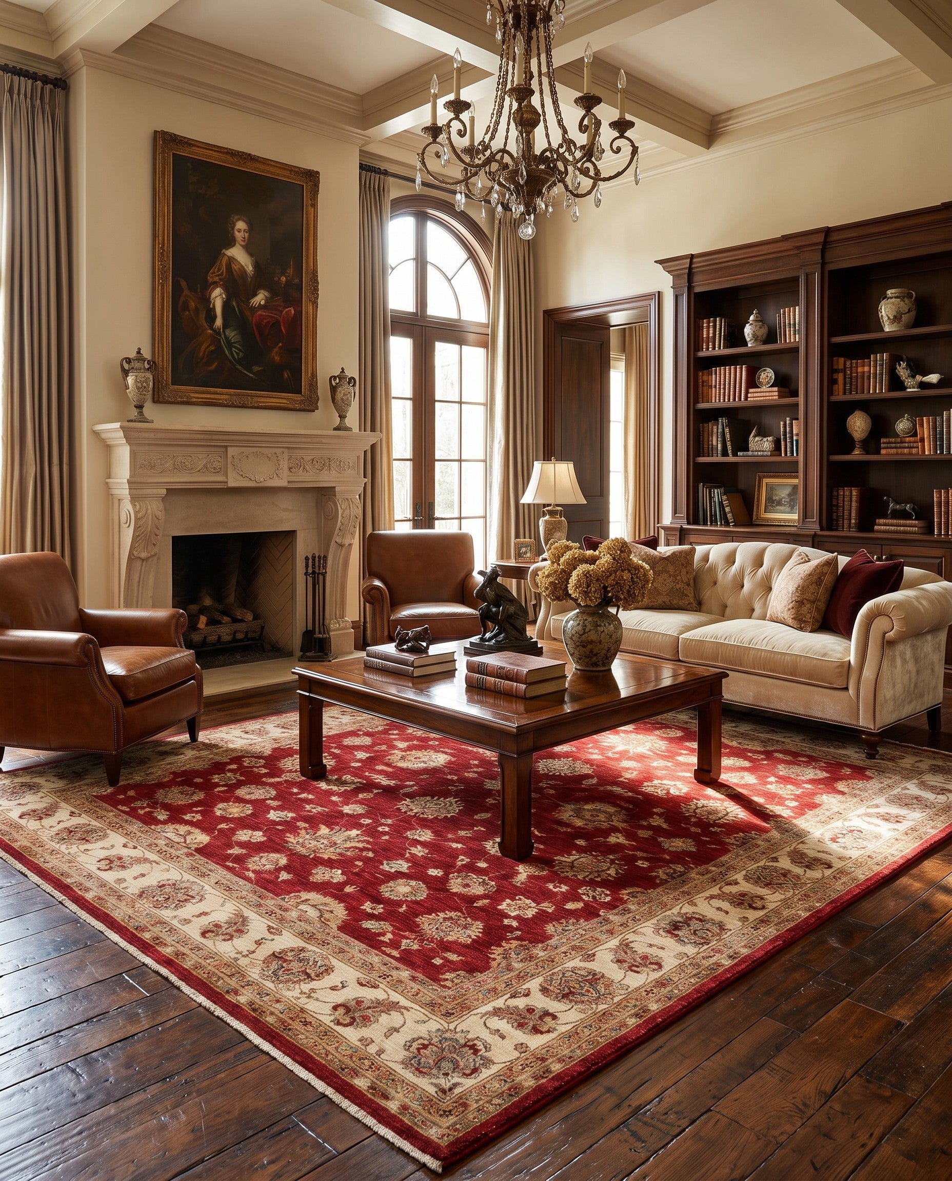 8' 4 x 10' Hand Knotted Ziegler Rug