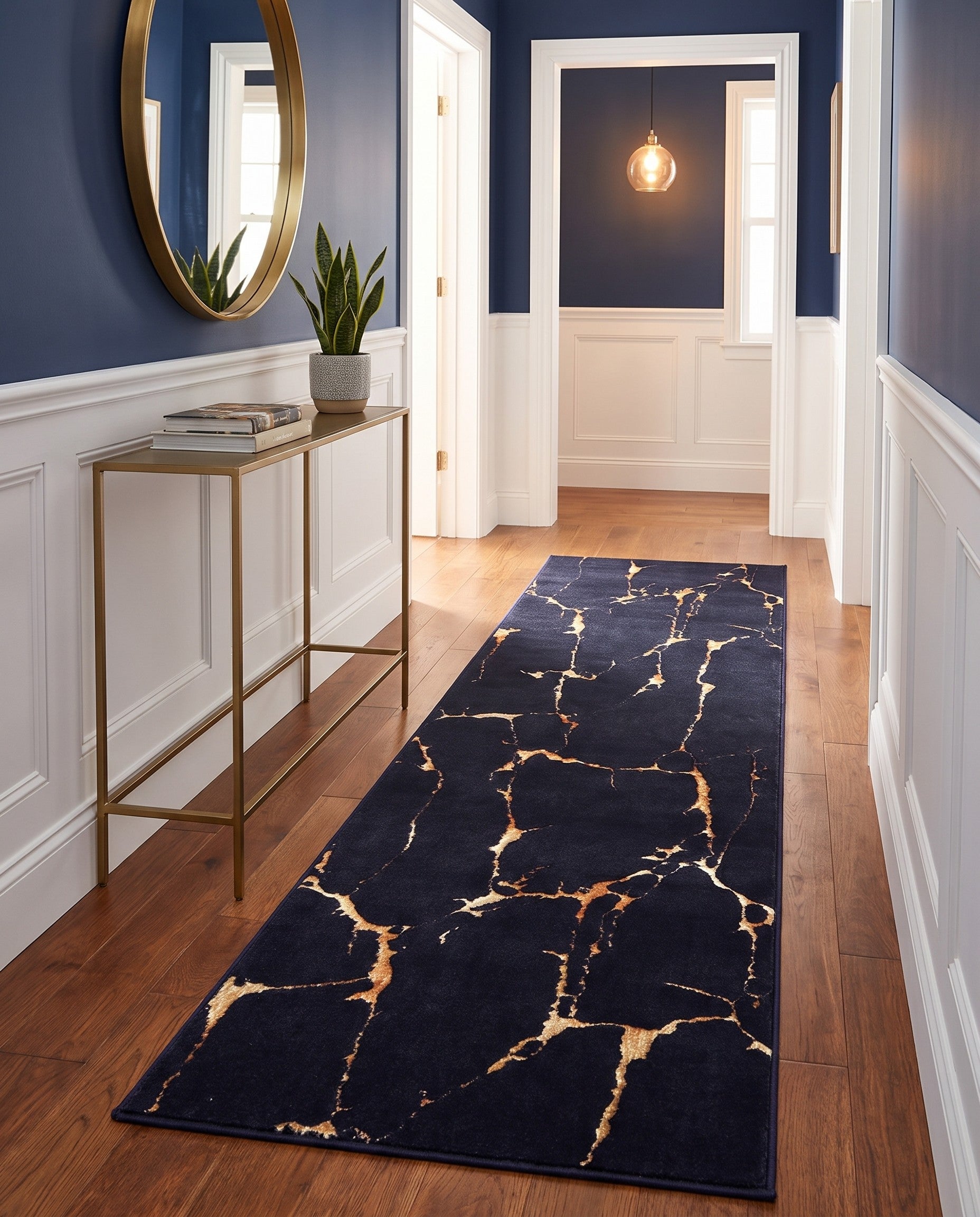 60cm x 185cm Vogue Geo Runner Rug