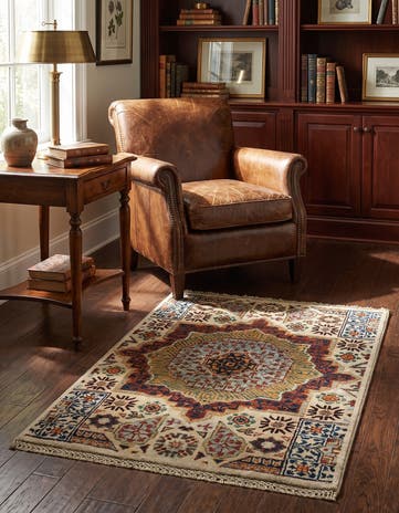 2' x 2' 11 Hand Knotted Mamluk Ziegler Rug