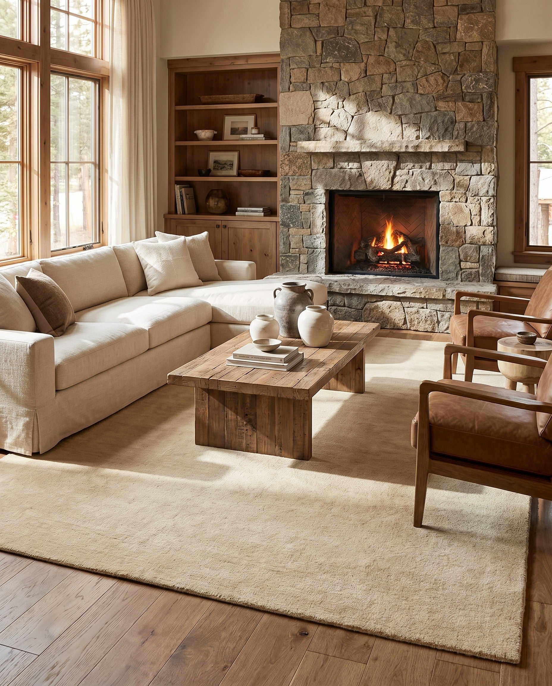 9' 10 x 13' Hand Knotted Solid Gabbeh Wool Rug