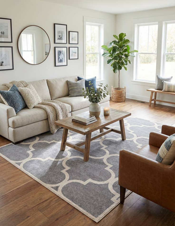 Detail image of 9' x 12' 2 Trellis Rug