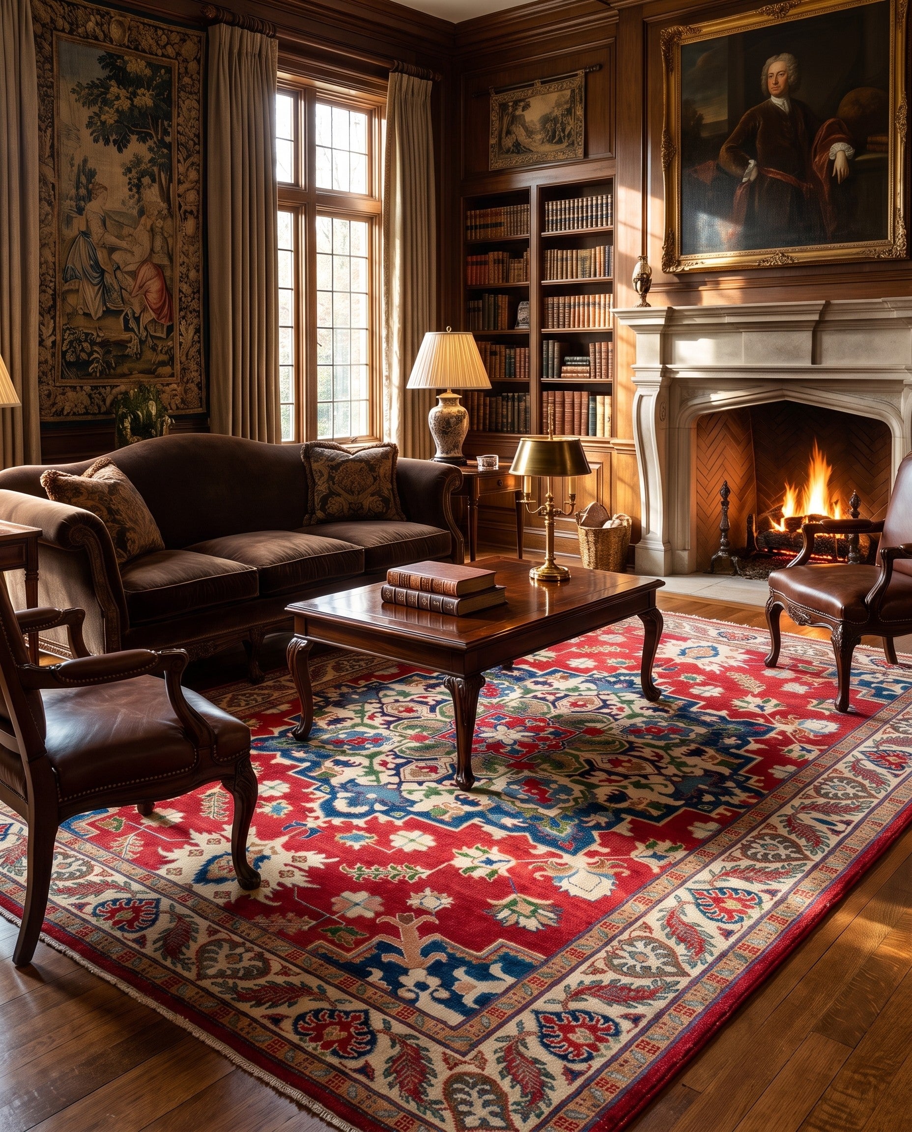 6' 11 x 9' 6 Hand Knotted Kazak Rug