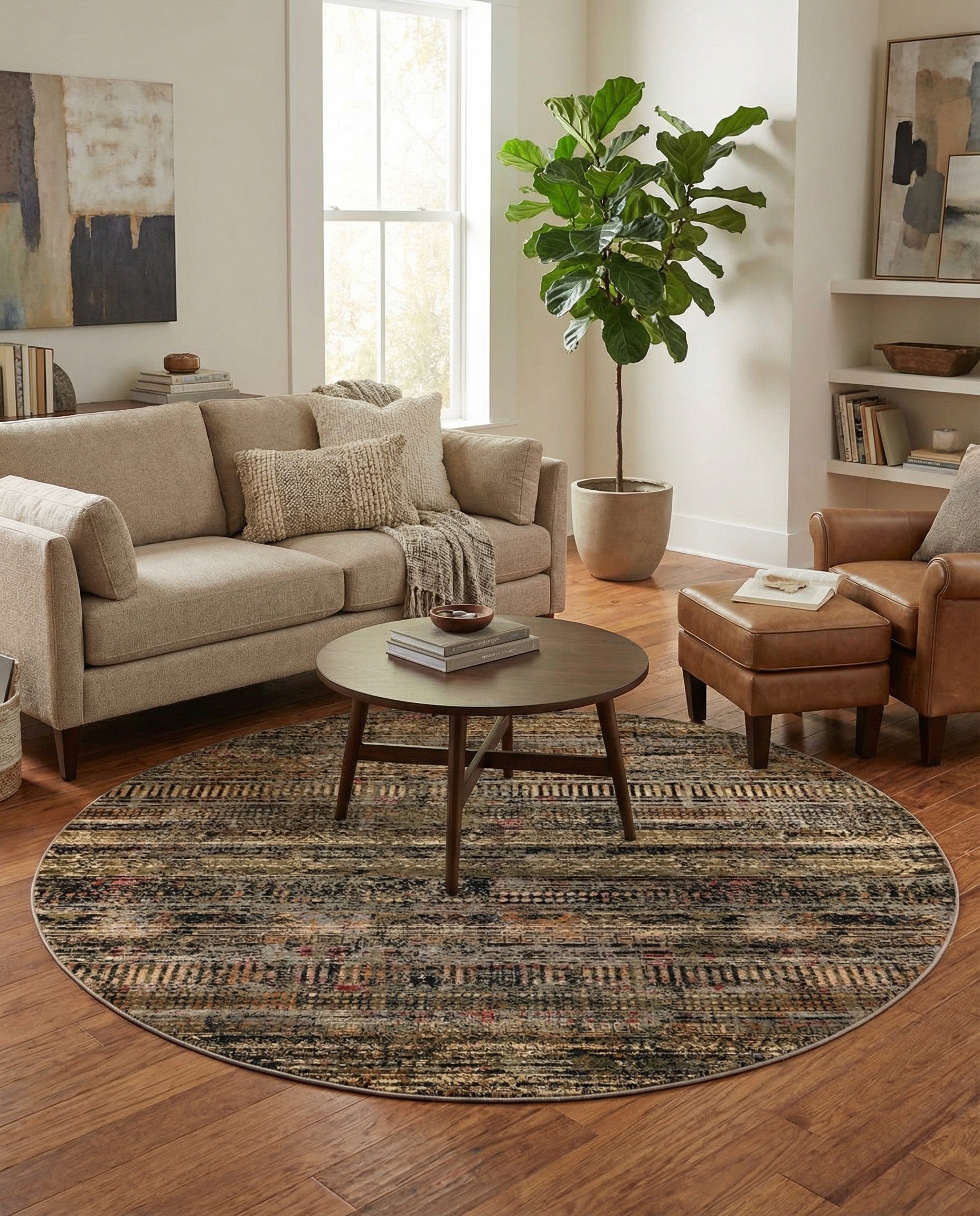 6' 1 x 6' 1 Saturn Round Rug