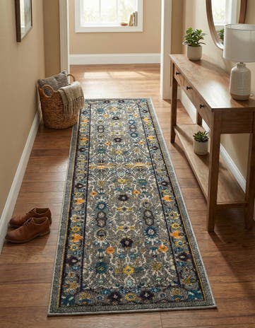 2' 2 x 6' 9 Washable Fleur Runner Rug