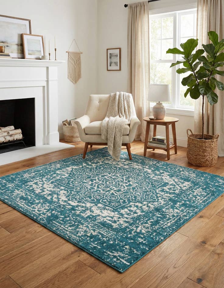 Detail image of 5' 3 x 5' 3 Arlington Square Rug