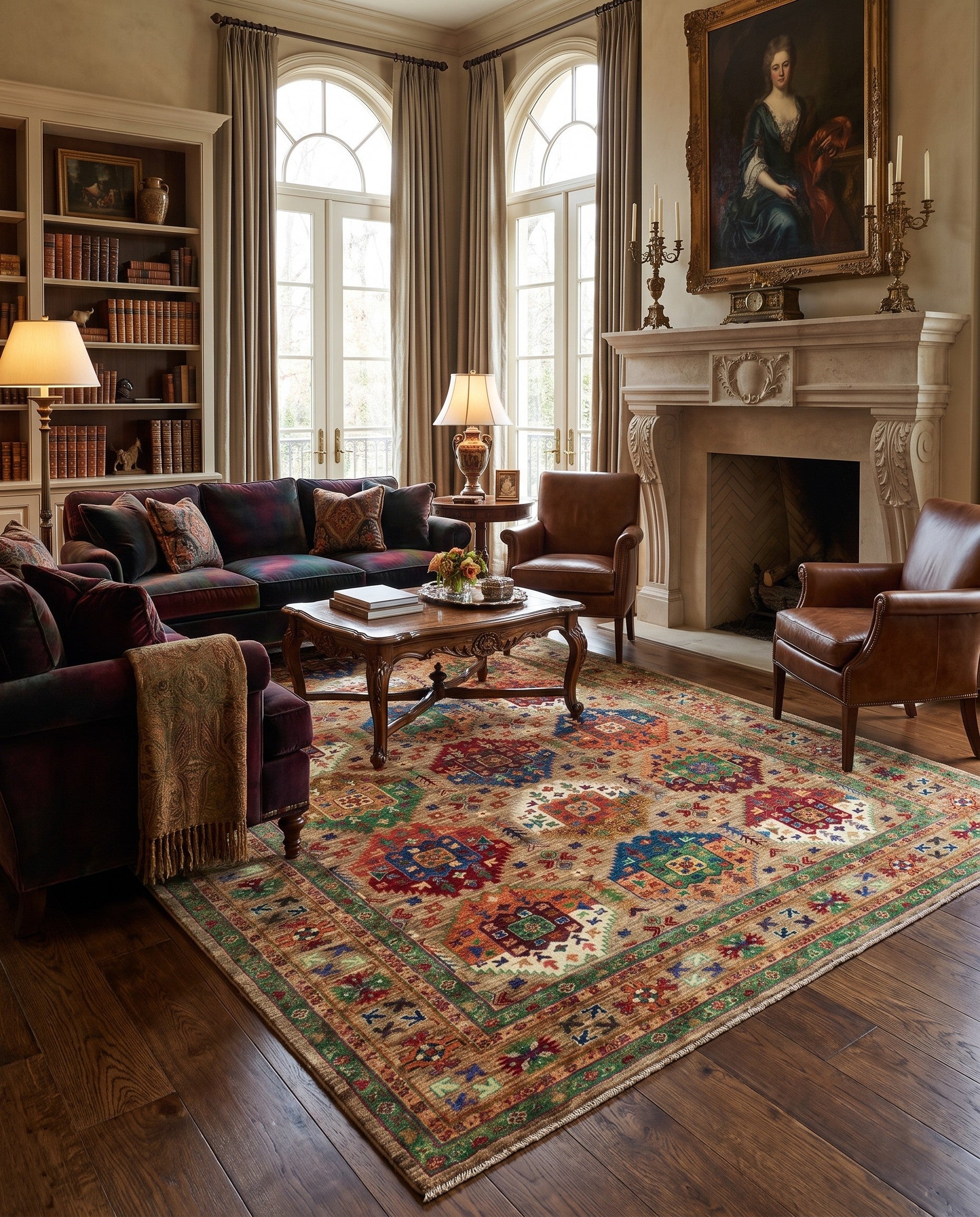 7' 3 x 10' 4 Hand Knotted Ariana Ziegler Rug
