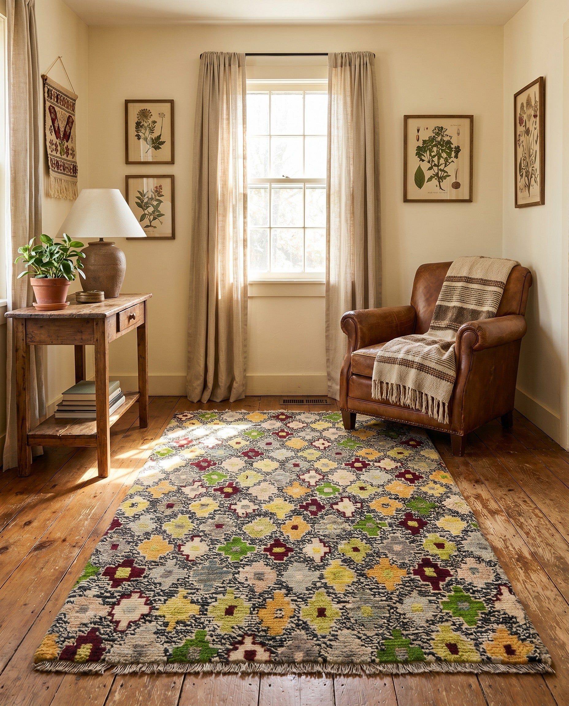 3' 4 x 5' 2 Hand Knotted Balouch Wool Rug