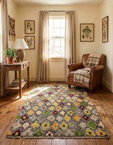 3' 4 x 5' 2 Hand Knotted Balouch Wool Rug