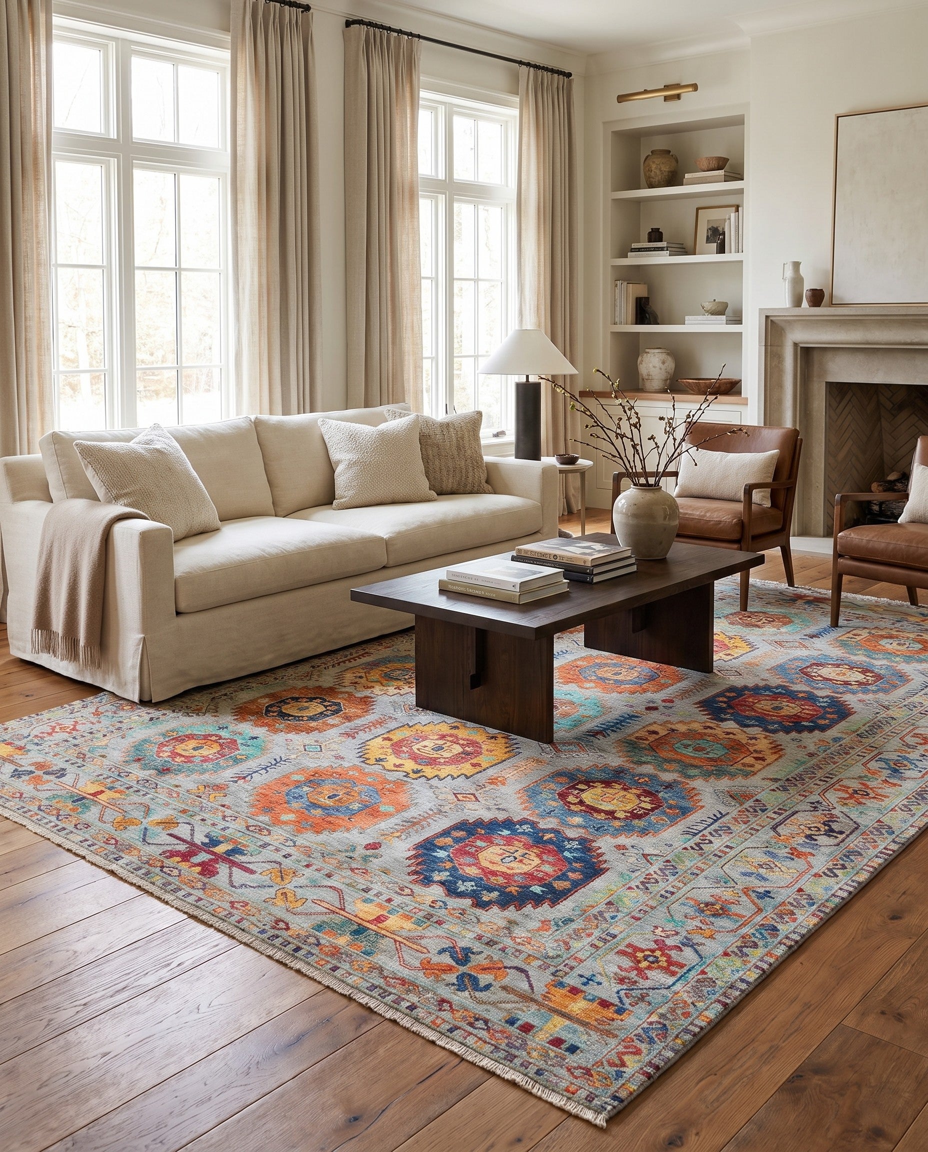 6' 11 x 9' 11 Hand Knotted Ariana Ziegler Rug