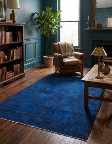 4' 3 x 5' 10 Hand Knotted Ultra Vintage Persian Wool Rug