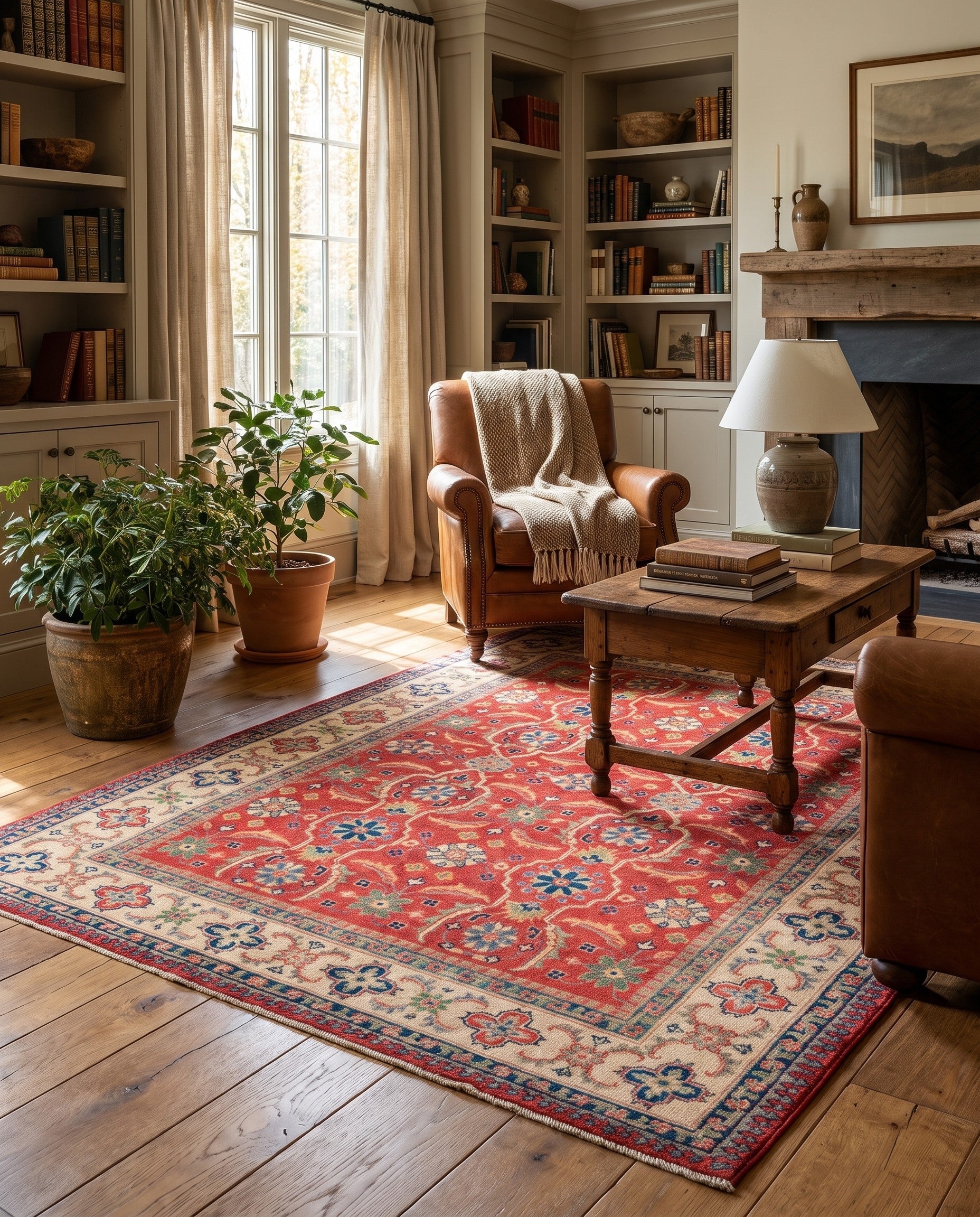 4' 11 x 6' 6 Hand Knotted Kazak Rug