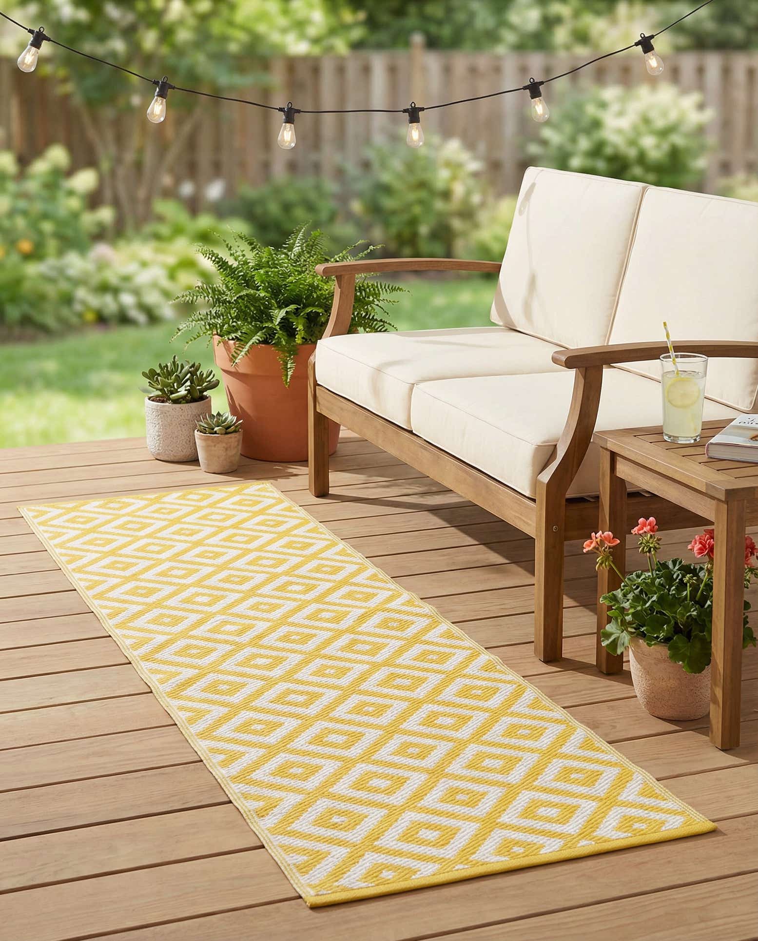 2' x 6' Easy-Clean Jill Zarin Costa Rica Indoor / Outdoor Runner Rug