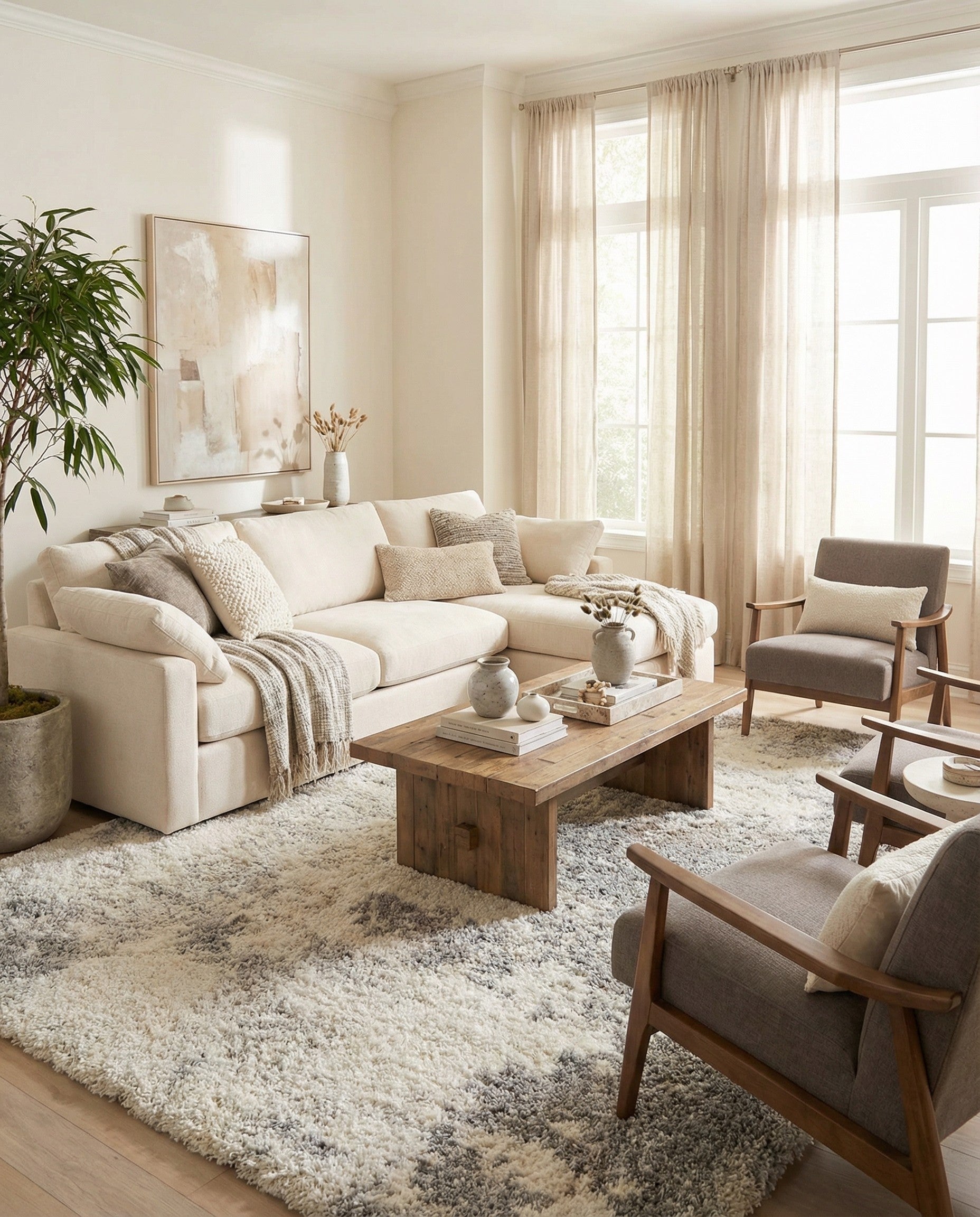 9' 10 x 13' Soft Touch Shag Rug