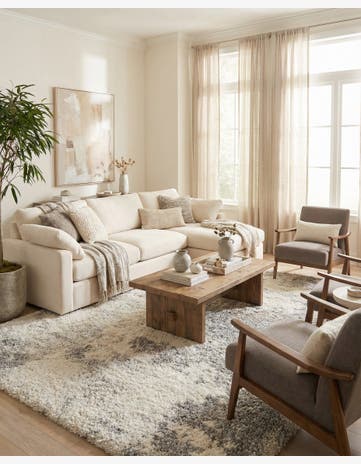 Khaki Soft Touch Shag Rug