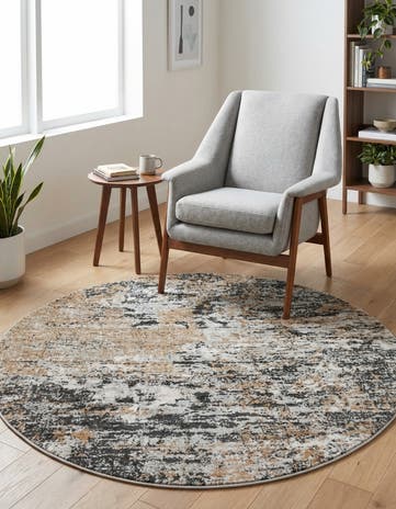 5' 3 x 5' 3 Leipzig Round Rug