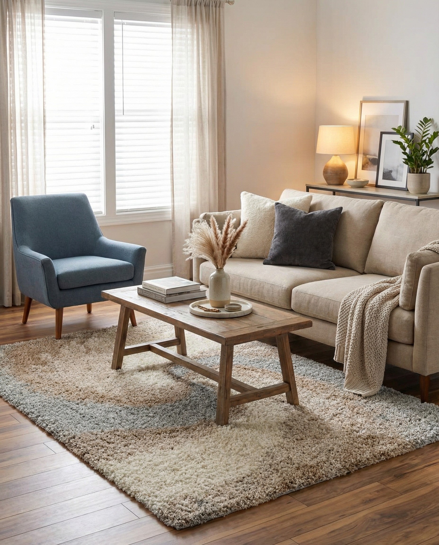 5' 3 x 8' Soft Touch Shag Rug