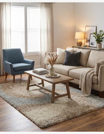 Khaki Soft Touch Shag Rug