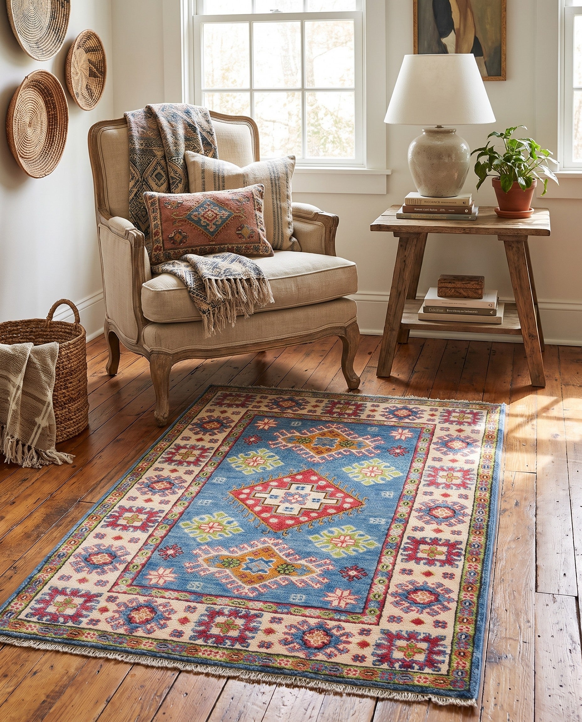 2' 9 x 4' 2 Hand Knotted Kazak Rug