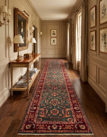 2' 9 x 9' 10 Hand Knotted Ariana Ziegler Runner Rug