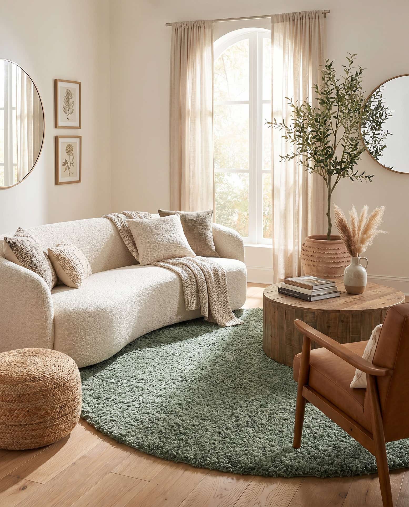 7' x 7' Zermatt Shag Round Rug