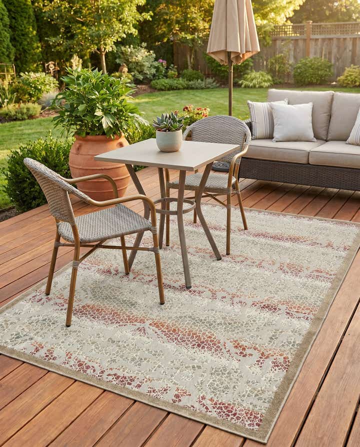 4' x 6' Easy-Clean Modern Indoor / Outdoor Rug