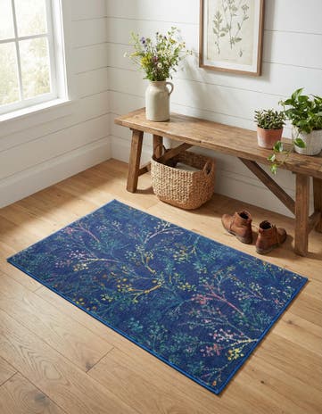 Blue Blossom Rug