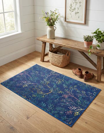 Blue Blossom Rug