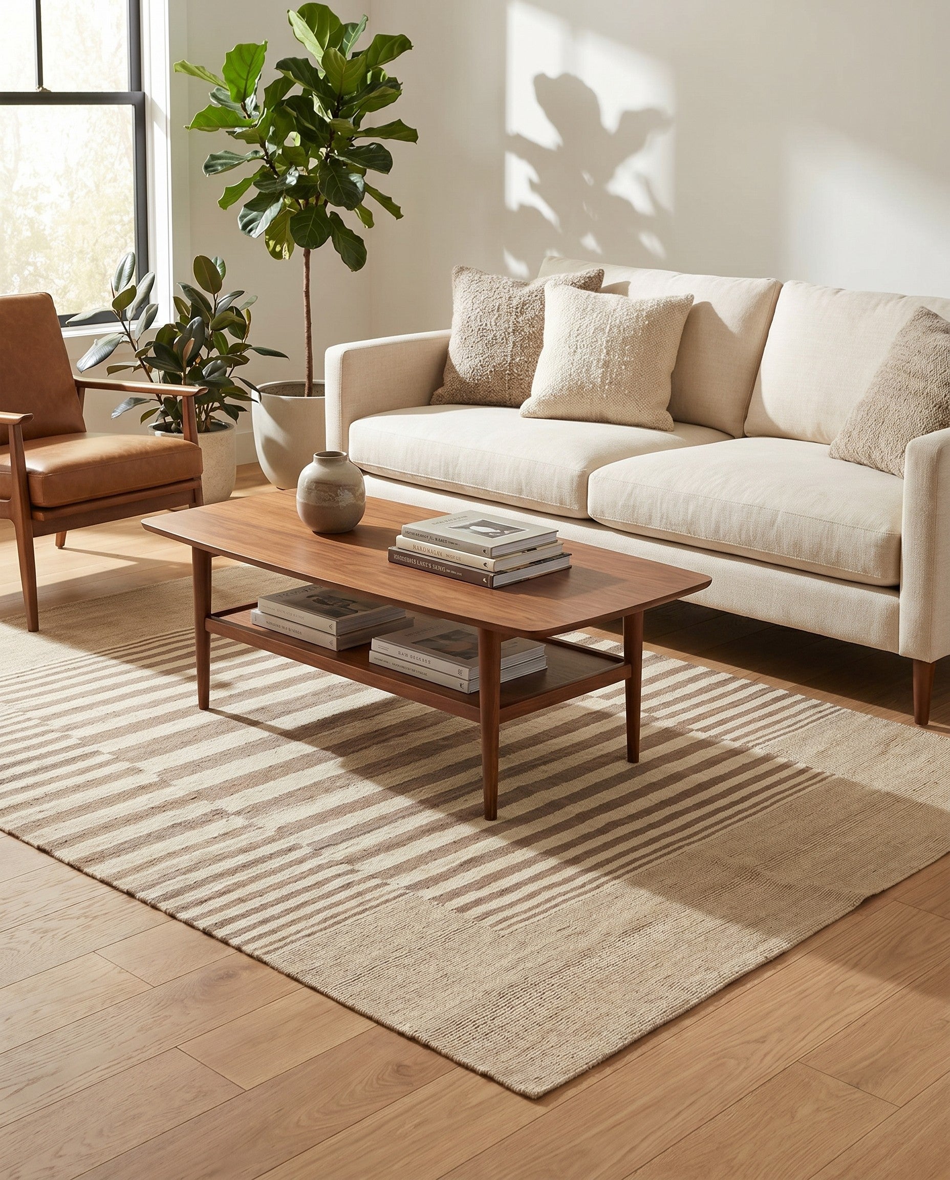 4' 2 x 5' 9 Hand Woven Kilim Modern Wool Rug