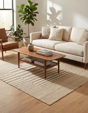 4' 2 x 5' 9 Hand Woven Kilim Modern Wool Rug