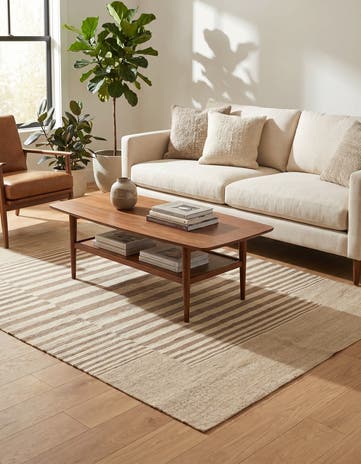 4' 2 x 5' 9 Hand Woven Kilim Modern Wool Rug