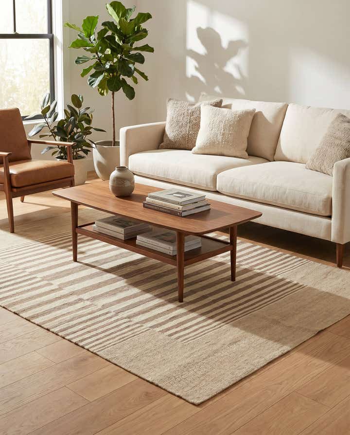 4' 2 x 5' 9 Hand Woven Kilim Modern Wool Rug