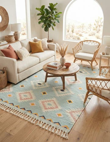 8' x 10' Hand Woven Arizona Wool Rug