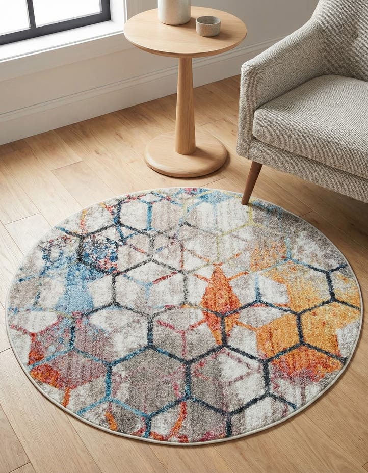 3' 3 x 3' 3 Andromeda Round Rug