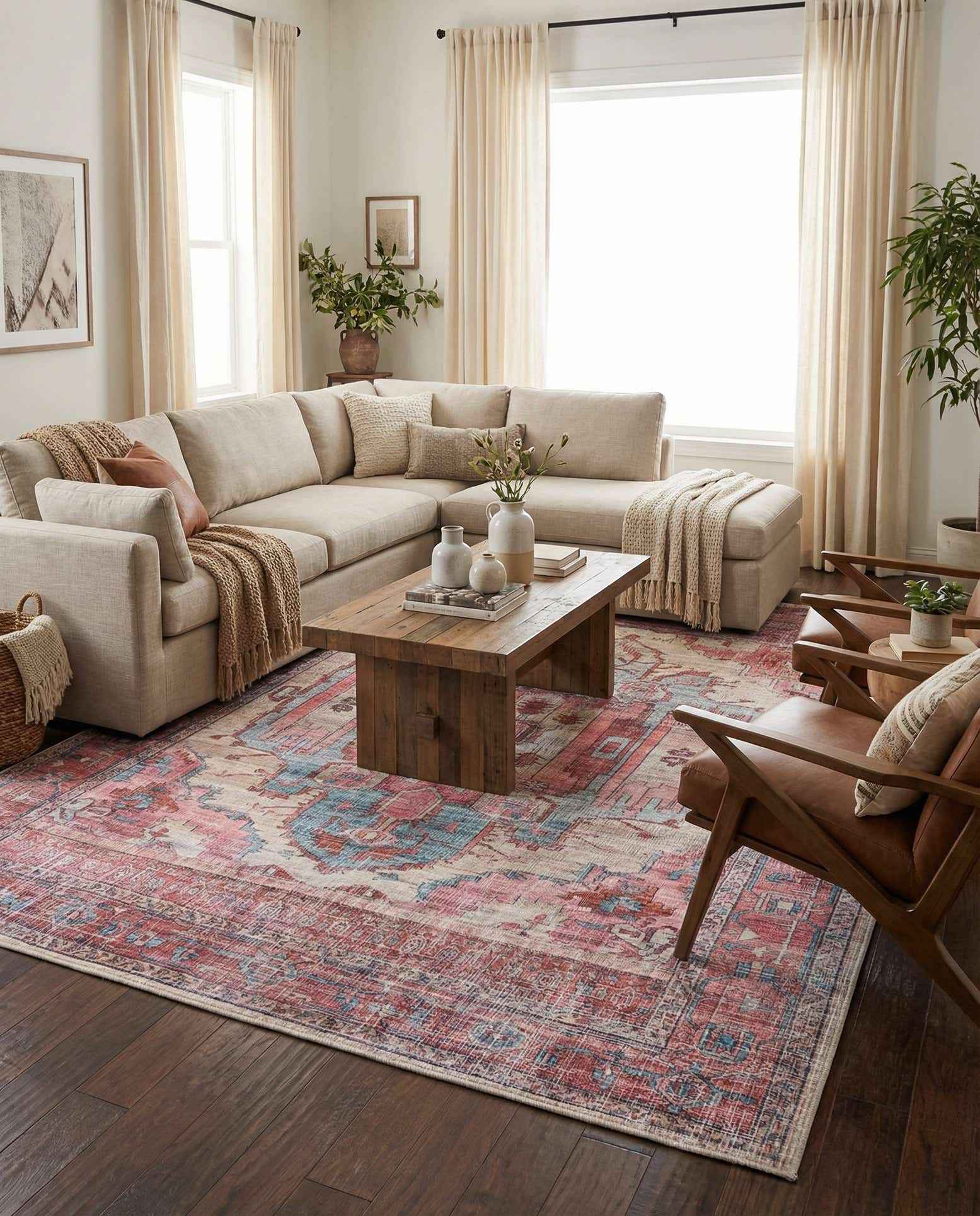 10' 6 x 13' Washable Maahru Rug