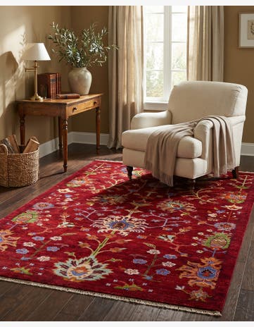 4' 3 x 6' 1 Hand Knotted Ariana Ziegler Rug
