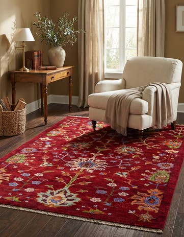 4' 3 x 6' 1 Hand Knotted Ariana Ziegler Rug