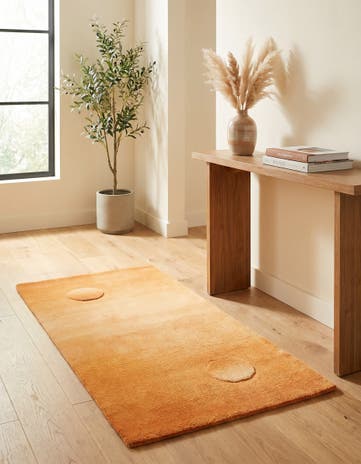 2' 4 x 4' 7 Hand Knotted Nepal Wool Runner Rug