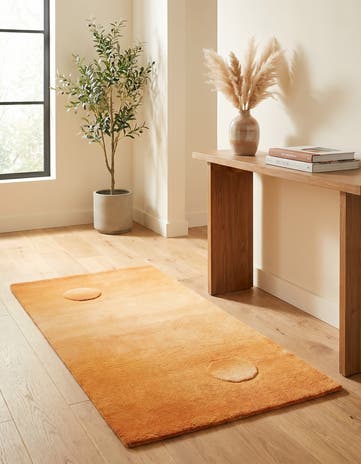 2' 4 x 4' 7 Hand Knotted Nepal Wool Runner Rug