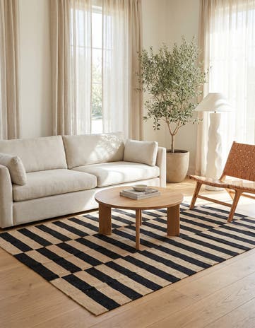4' 2 x 5' 10 Hand Woven Kilim Modern Wool Rug