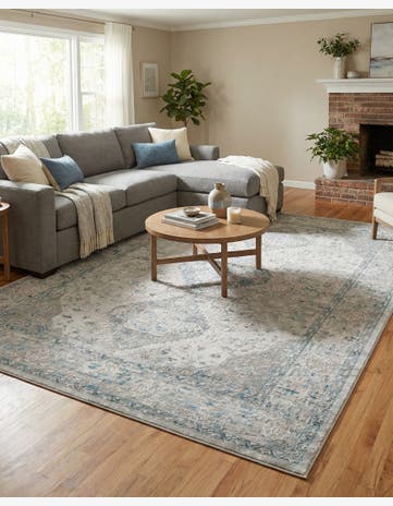 Ivory and Gray Finsbury Rug