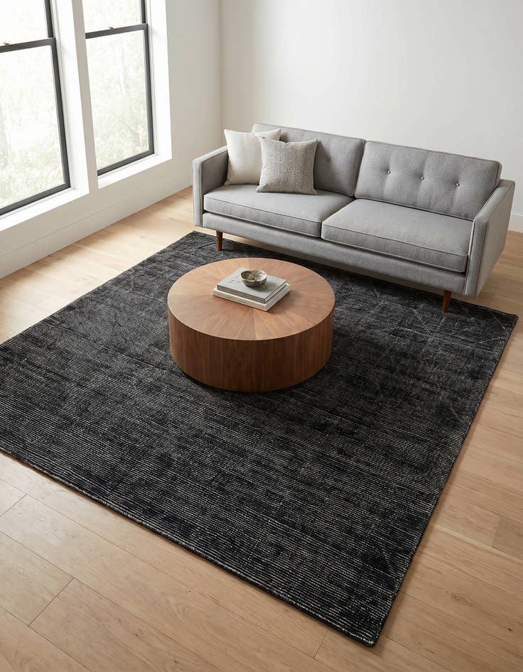 Detail image of 7' 10 x 7' 10 WoolCraft Geometric Square Rug