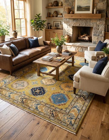 5' 8 x 7' 11 Hand Knotted Kazak Rug