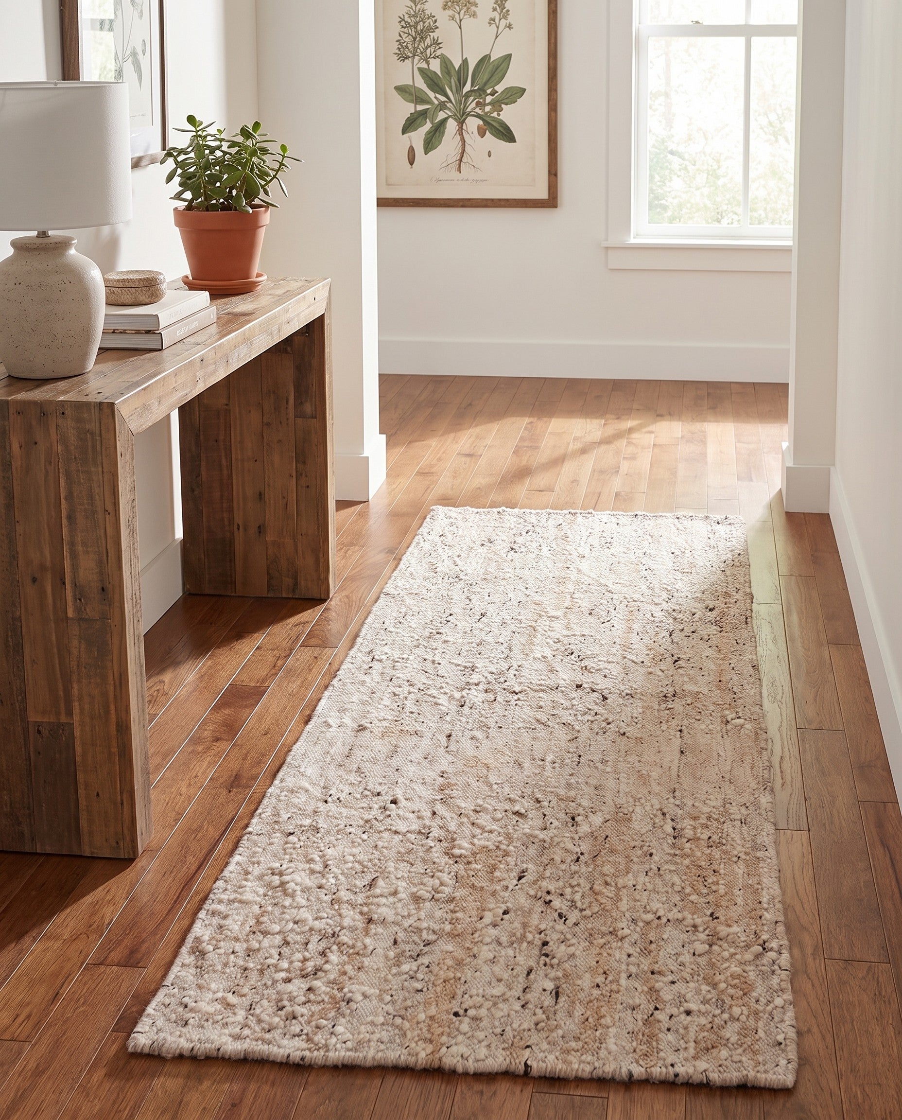 3' 2 x 8' 2 Hand Knotted Moroccan Wool Runner Rug