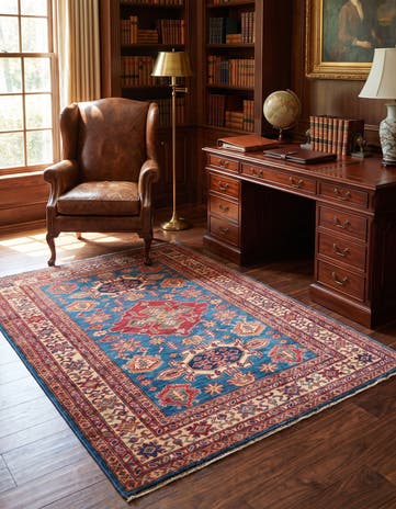 130cm x 185cm Hand Knotted Kazak Rug