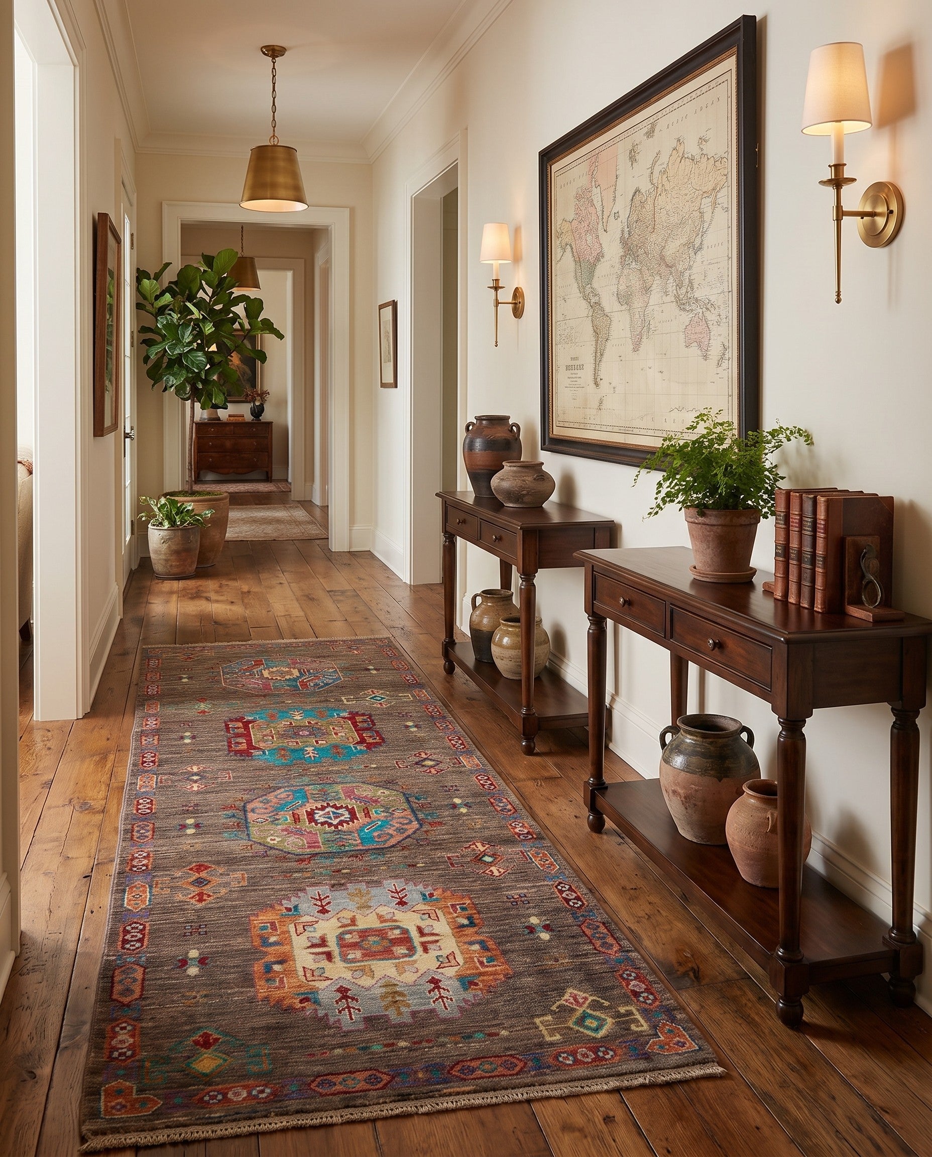 2' 9 x 6' 8 Hand Knotted Ariana Ziegler Runner Rug