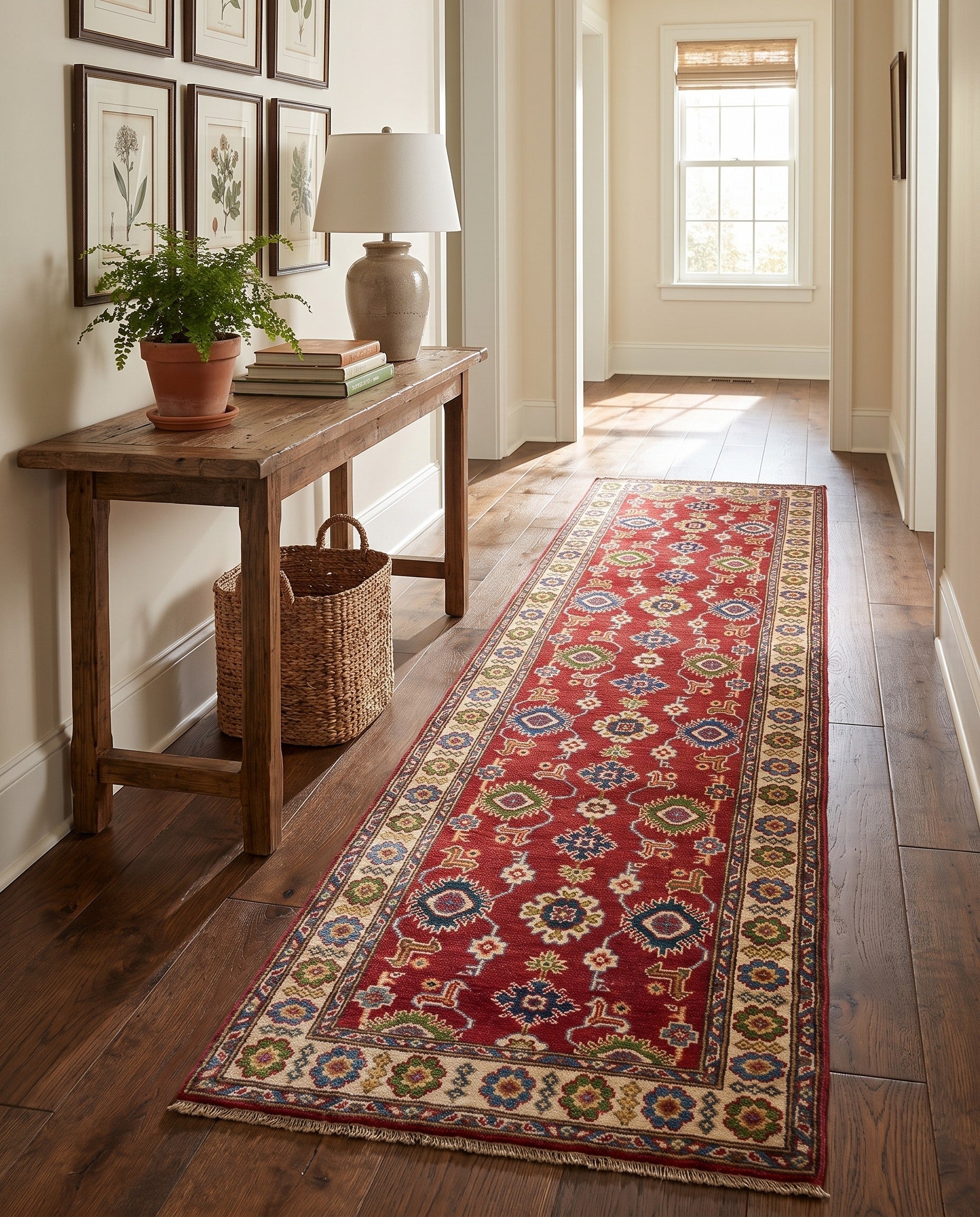 2' 9 x 9' 10 Hand Knotted Kazak Runner Rug