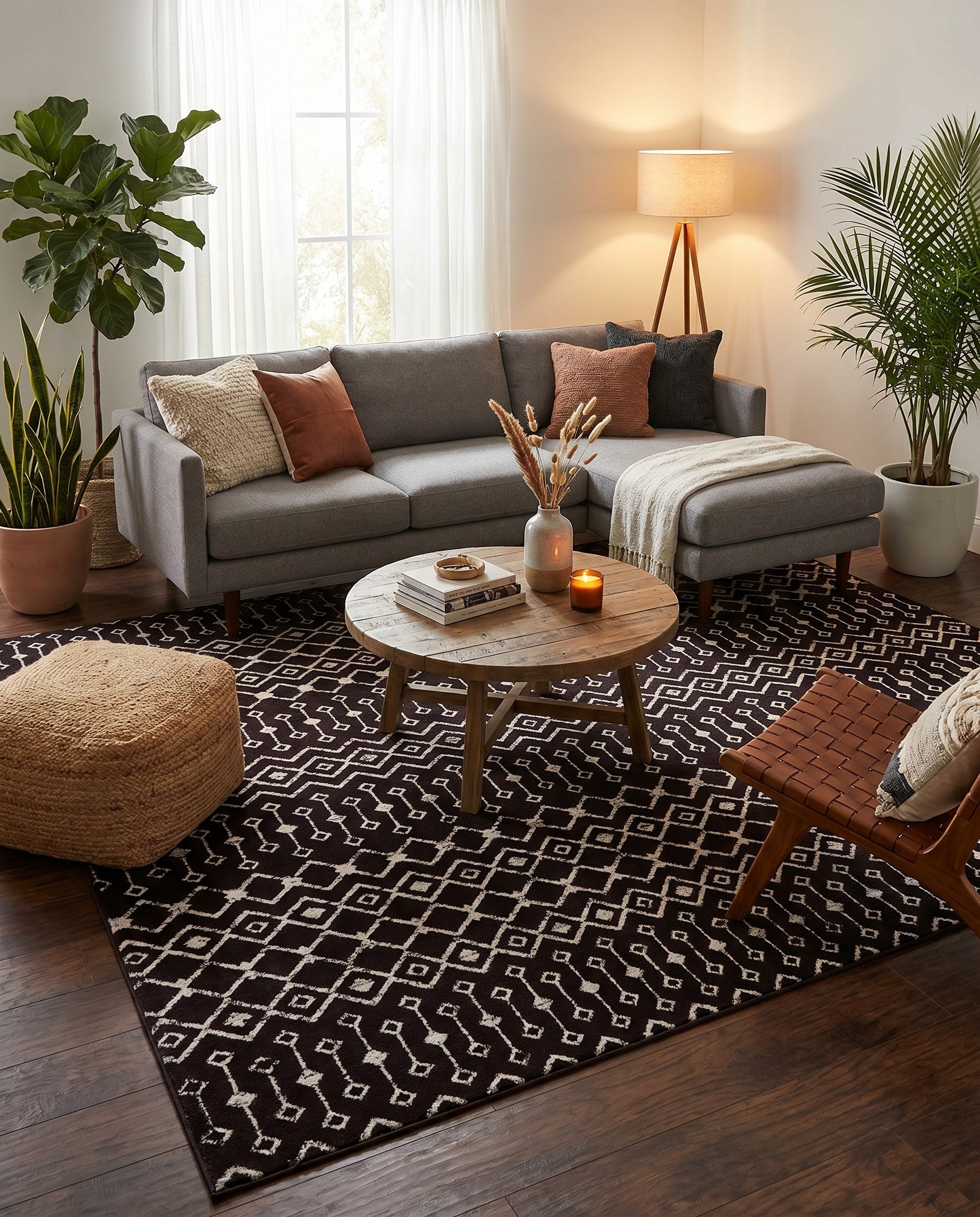 10' x 10' Kasbah Trellis Square Rug