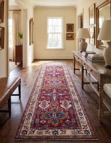 2' 8 x 9' 7 Hand Knotted Kazak Runner Rug